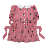 Christmas Trees Embroidered Dress