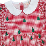 Christmas Trees Embroidered Dress