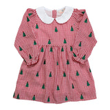 Christmas Trees Embroidered Dress