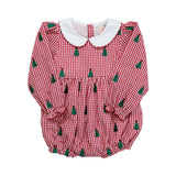 Christmas Trees Embroidered Bubble