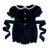 Navy Velvet & Lace Bubble