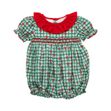 Christmas Ribbons Smocked Bubble