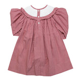 Candy Cane Smocked Bishop Dress