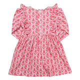 Pink Bottle Brush Trees Knit Dress