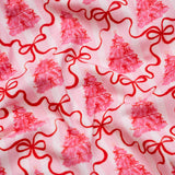 Pink Bottle Brush Trees Knit Bubble