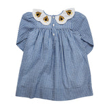 Turkey Embroidery Scalloped Collar Dress