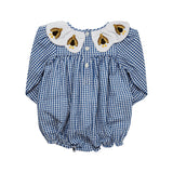 Turkey Embroidery Scalloped Collar Bubble