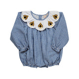 Turkey Embroidery Scalloped Collar Bubble