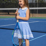 Light Blue Knit Tennis Dress