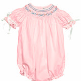 Bows Smocked Pink Bishop Bubble