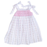 Bright Floral Smocked Sun Dress