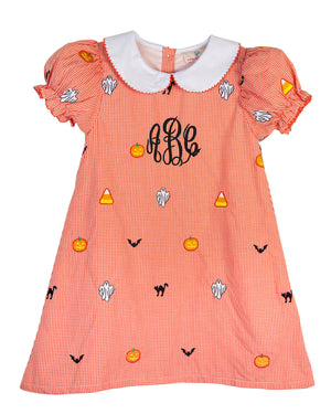 Halloween Embroidery Dress