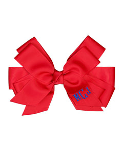 Monogrammed Hair Bow