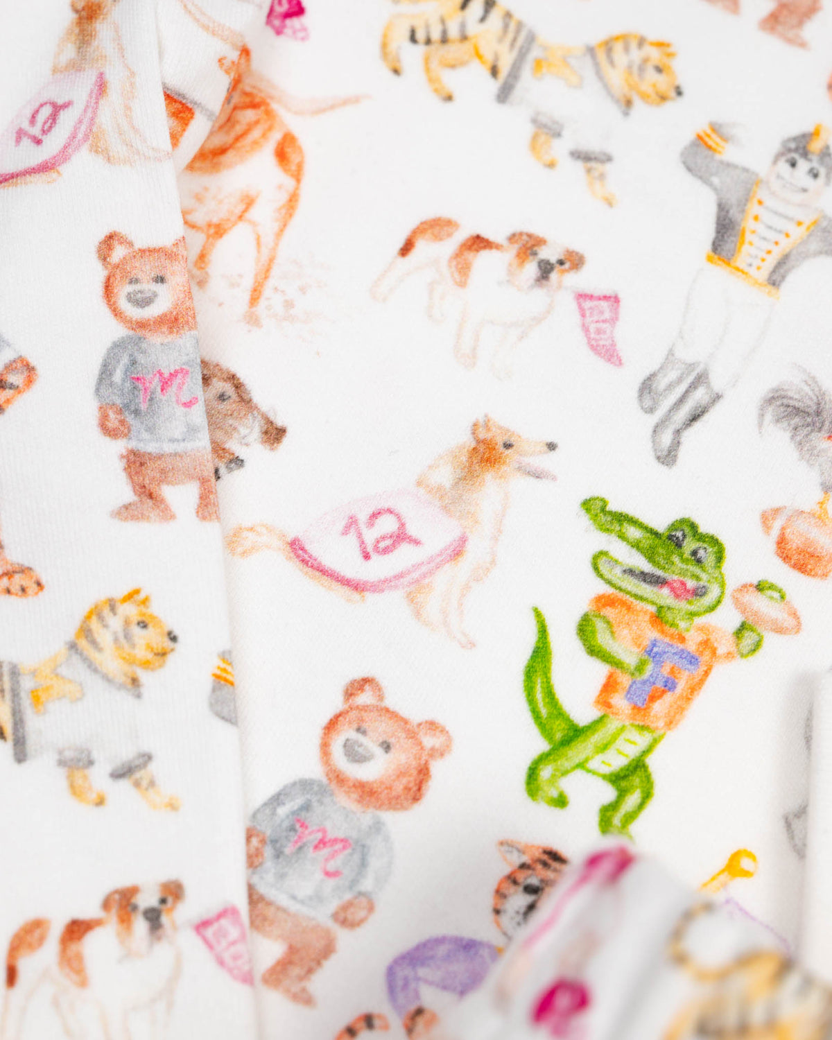 Mascot Mayhem Knit Pajama Set