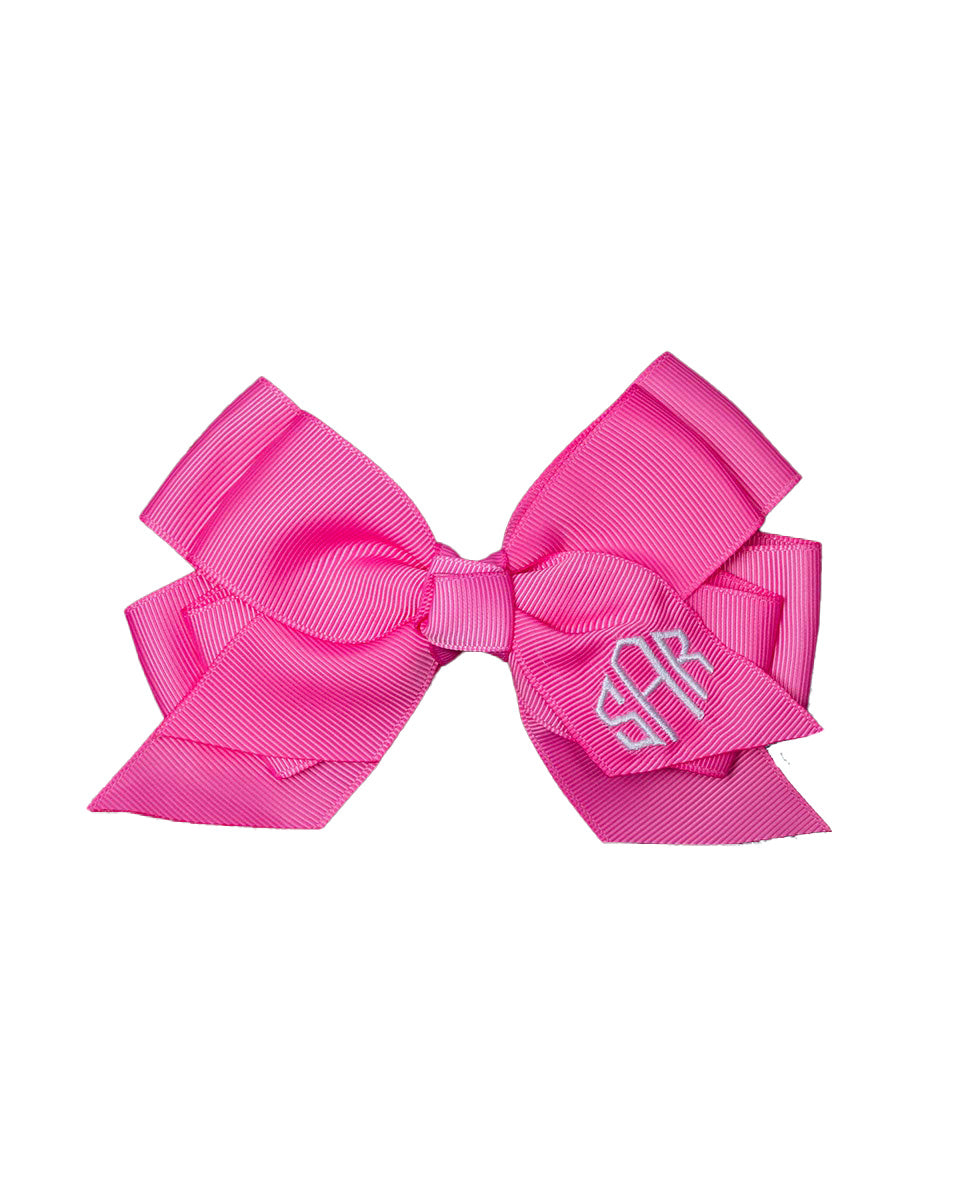 Monogrammed Hair Bow