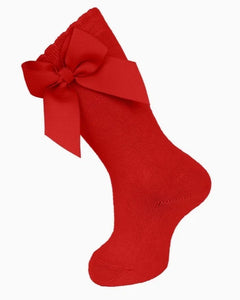 Knee Socks with Grosgrain Bow