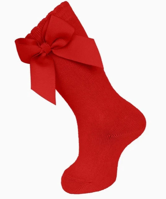 Knee Socks with Grosgrain Bow
