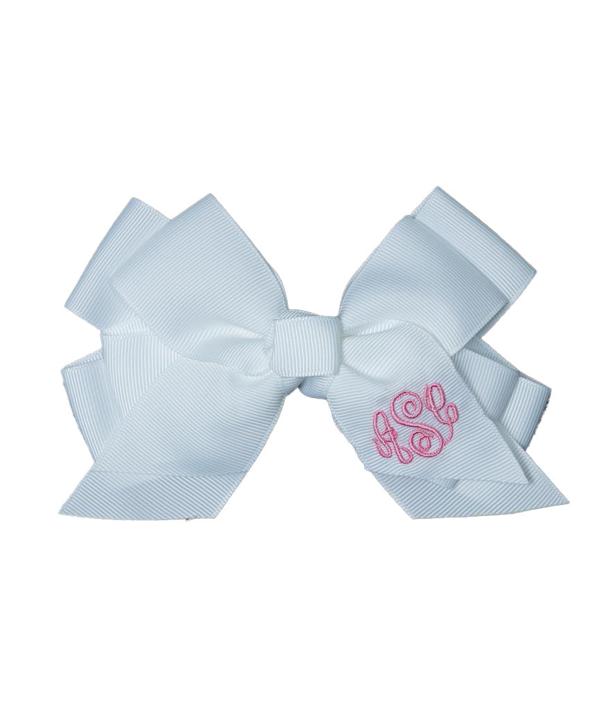 Monogrammed Hair Bow