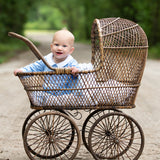 Blue Smocked Knit Layette