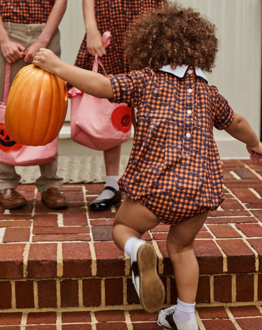 Halloween Bats Smocked Knit Bubble-FINAL SALE