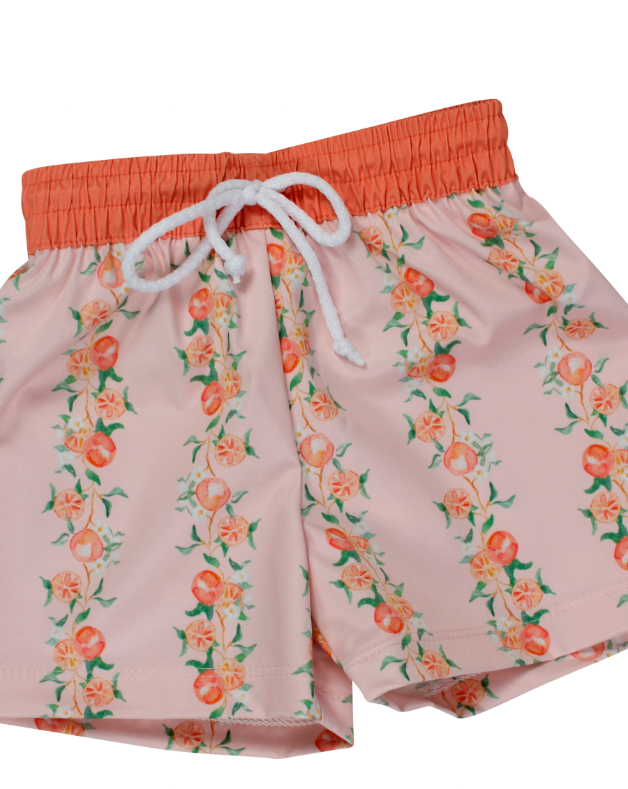 Orange Delight Swim Trunks- FINAL SALE