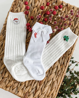 Christmas Embroidered Socks