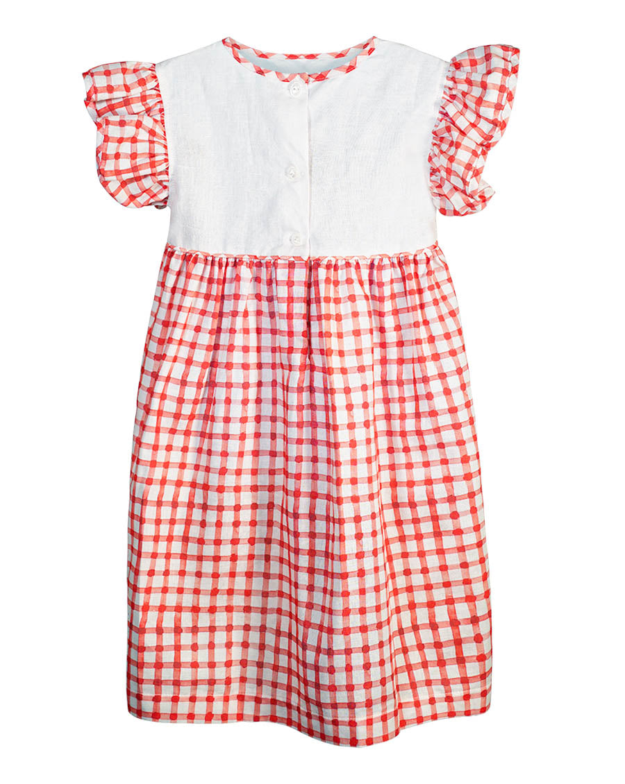 Strawberry Lemonade Girls Dress- FINAL SALE