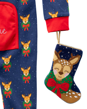 Dasher, The Fun Reindeer Bauble Stocking