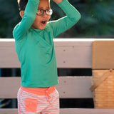 Orange Delight Striped Swim Trunks- FINAL SALE