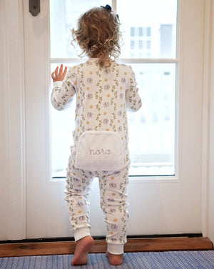 Dreaming of Dreidels Hanukkah Pima Cotton Zip Up Pajamas- FINAL SALE