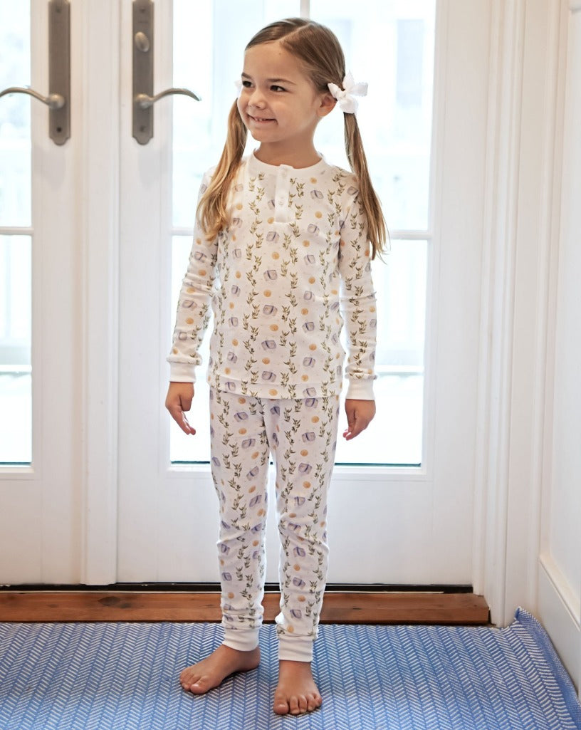 Dreaming of Dreidels Hanukkah Pima Cotton Pajama Set- FINAL SALE