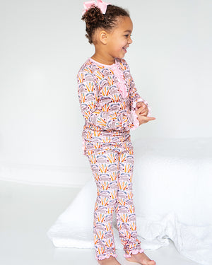 Spring Bunnies Pink Pima Cotton Pajama Set-FINAL SALE