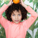 Rash Guard Long Sleeve in Orange Delight- FINAL SALE