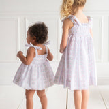 Bright Floral Smocked Sun Dress