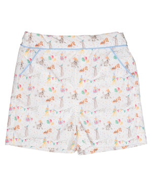 Bow Wow Birthday Shorts- FINAL SALE