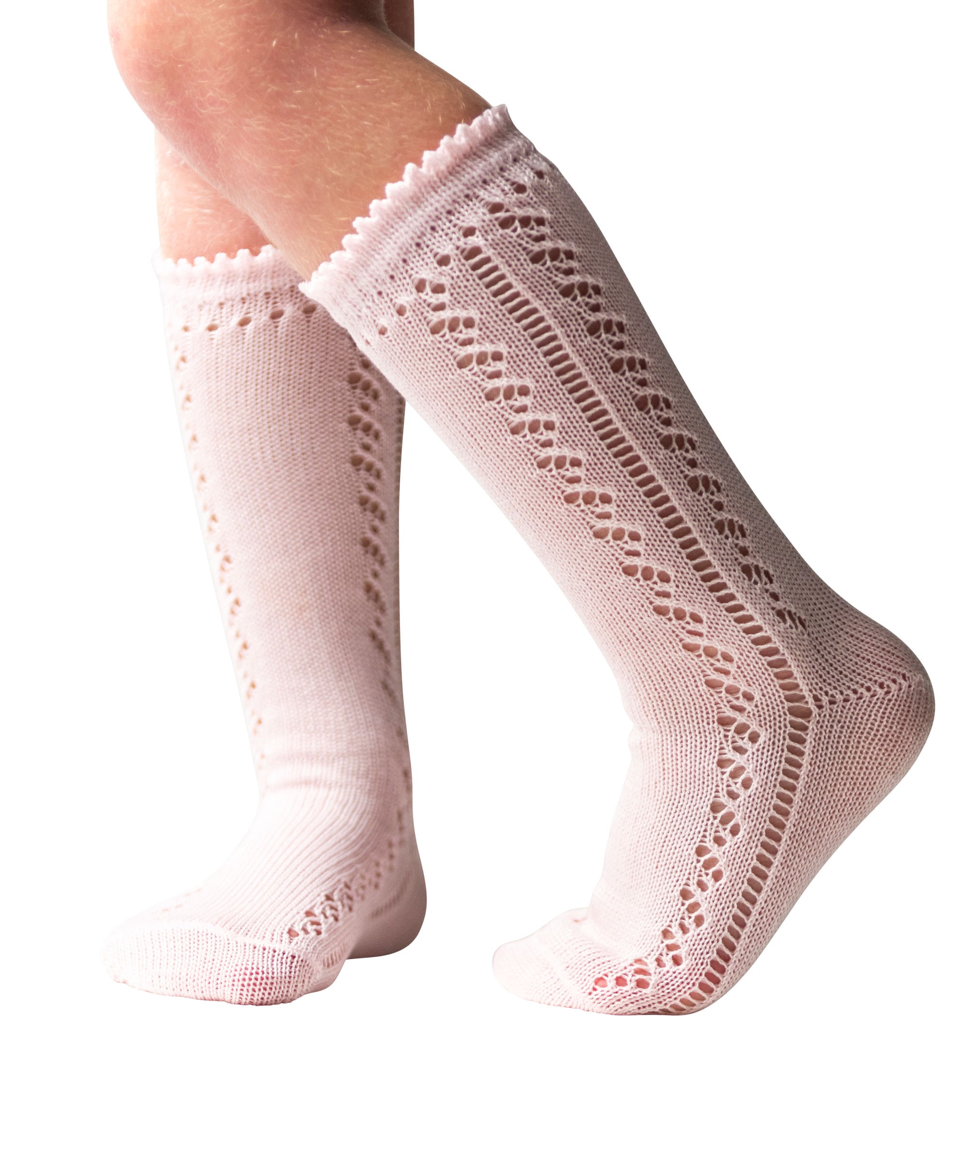 Knee High Crocheted Socks