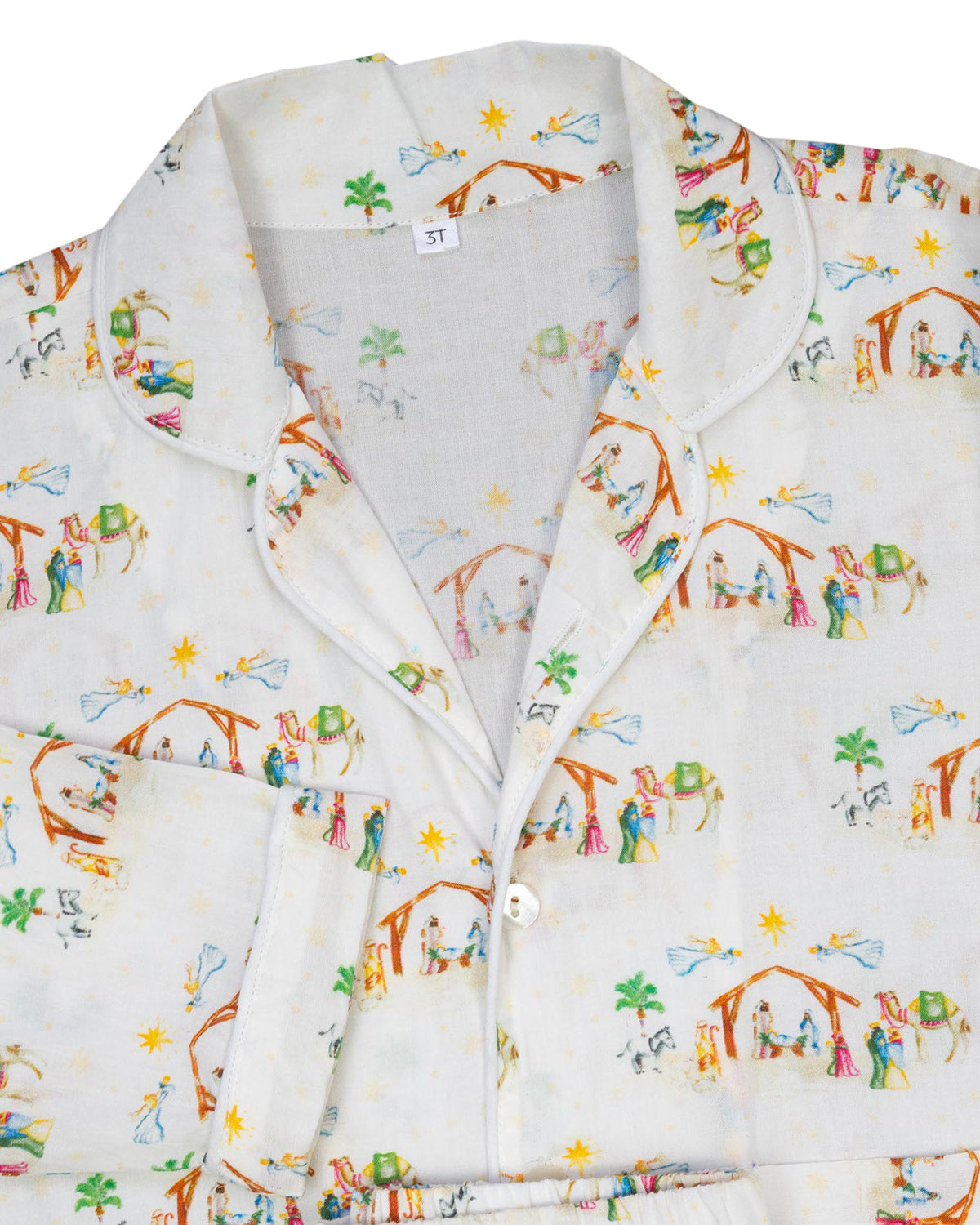 Nativity Button Down Pajama Set- FINAL SALE