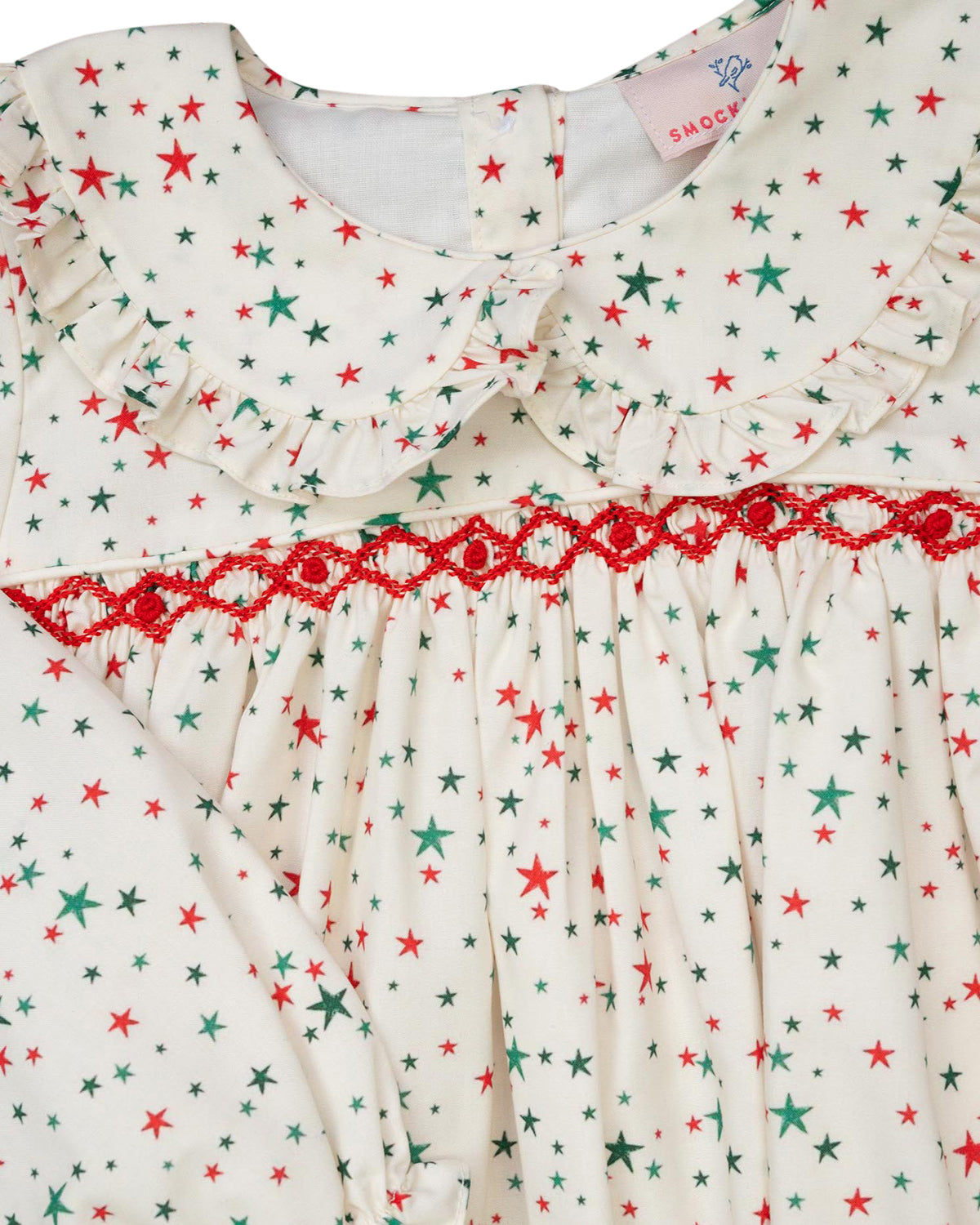 Star Print Smocked Dress-FINAL SALE