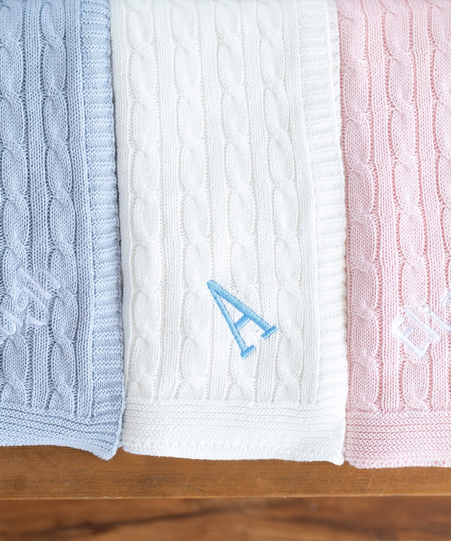 Cable Knit Baby Blanket