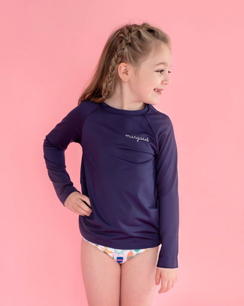 Rash Guard Long Sleeve in Navy