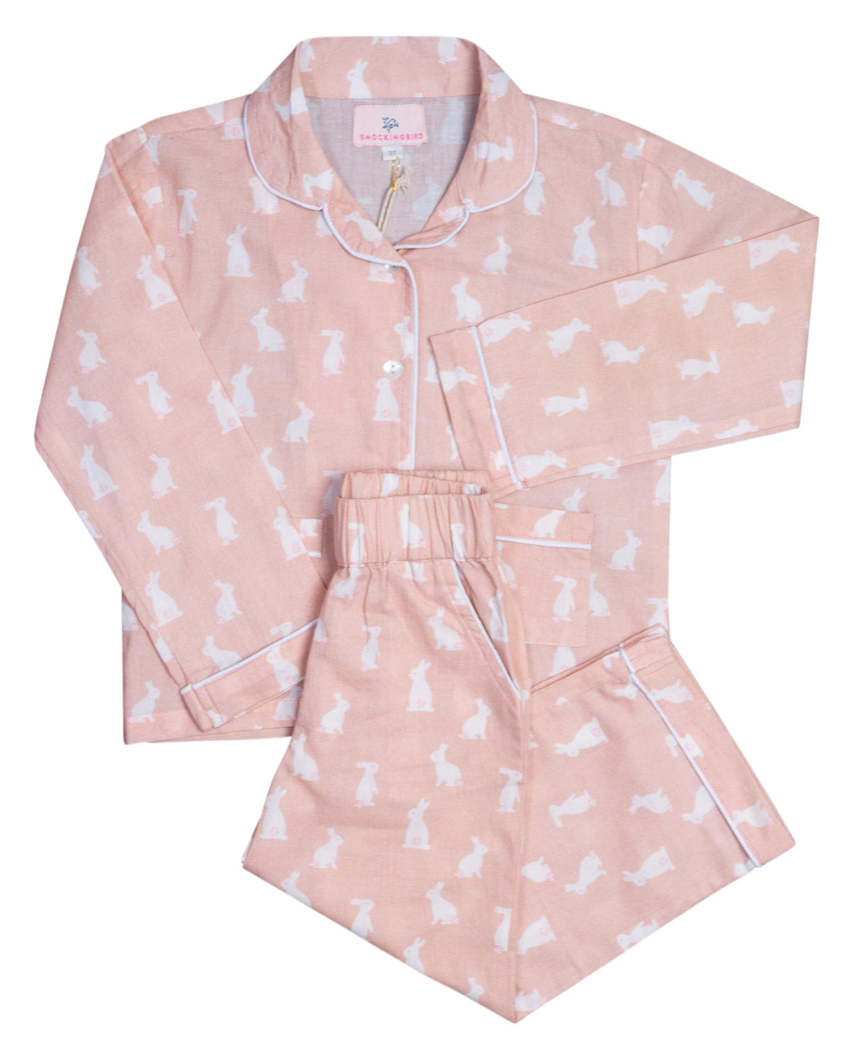 Hoppy Bunny Pink Pajama Set-FINAL SALE