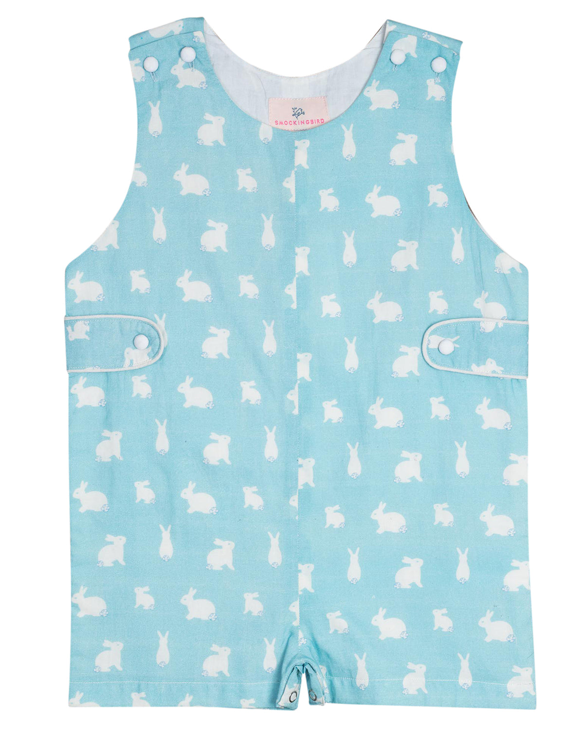 Hoppy Bunny Blue Shortall-FINAL SALE