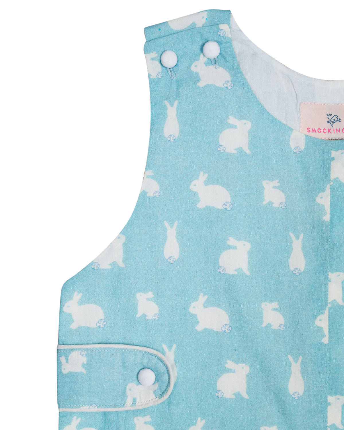 Hoppy Bunny Blue Shortall-FINAL SALE