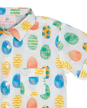 Easter Egg Button Down Shirt- FINAL SALE