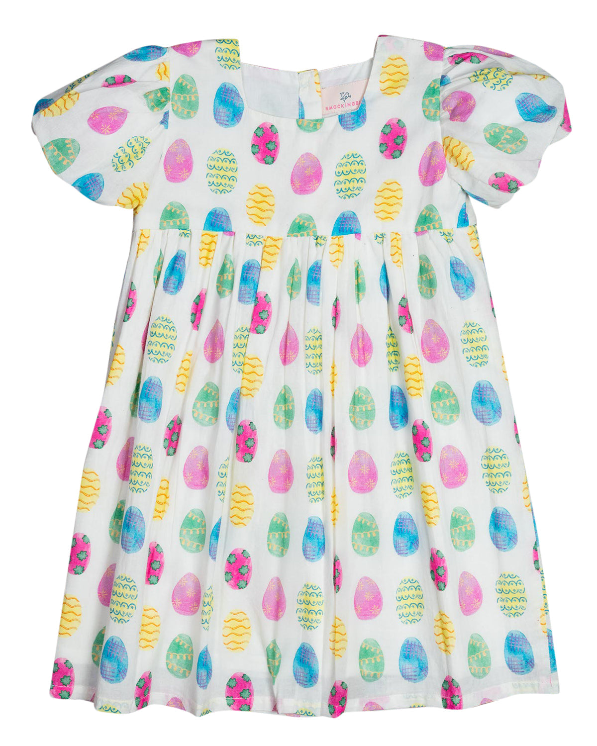 Easter Egg Balloon Sleeve Dress-FINAL SALE