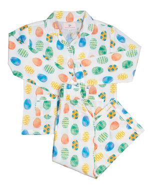 Easter Egg Pajamas in Sherbert-FINAL SALE