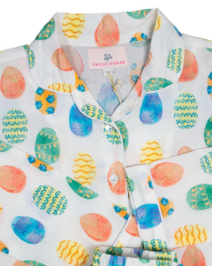 Easter Egg Pajamas in Sherbert-FINAL SALE