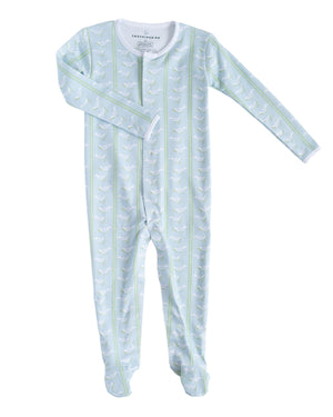 Dove Print Pima Footed Pajamas- FINAL SALE