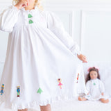 Nutcracker Hand Embroidered Knit Gown