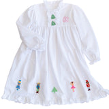 Nutcracker Hand Embroidered Knit Gown